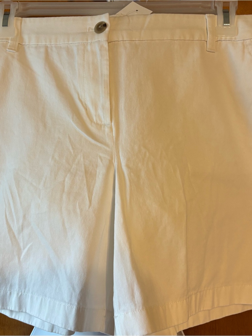J. Crew White High-Rise Tailored Shorts